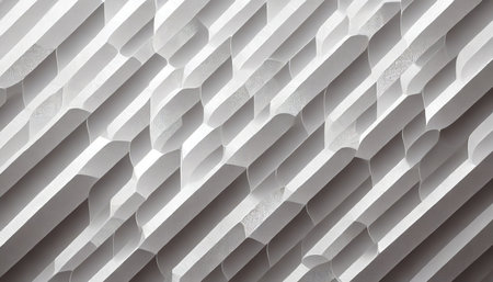 Abstract geometric background of hexagons. 3d rendering, 3d illustration.の素材