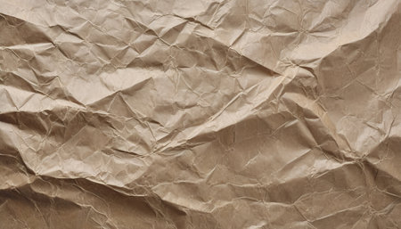 Crumpled brown paper texture background. Brown paper texture for design.の素材