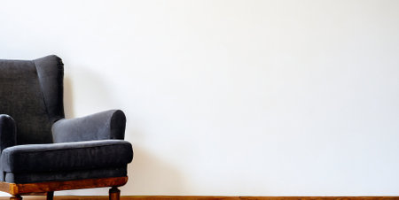 Interior of modern living room with sofa, pillows and plantsの素材