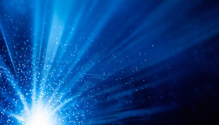 abstract blue background with some smooth lines in it and some sparklesの素材