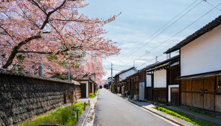 Cherry blossom in Hida, Kyoto, Japanの素材
