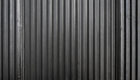 black corrugated metal texture surface or galvanize steelの素材