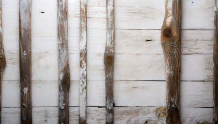 rustic white painted wood texture backgroundの素材