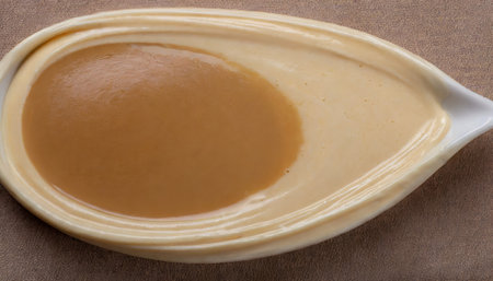 cream of freshly brewed coffee background or textureの素材