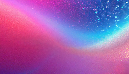 color gradient background grain texture holographic uv led illumination neon light blue magenta pink glitter on bright shimmering fluorescent abstract overlayの素材