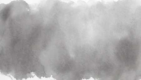 grey watercolor background hand painted by brushの素材