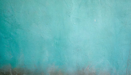 concrete wall of light blue color texture turquoise cement backgroundの素材