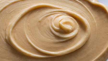 cream of freshly brewed coffee background or textureの素材