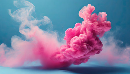 Colorful cloud of ink in water. Abstract background. 3d renderingの素材