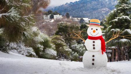 snowman of snowの素材