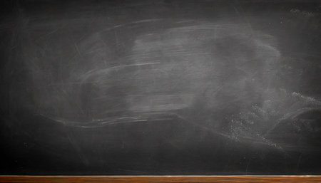blank wide screen real chalkboard background texture in college concept for back to school panoramic wallpaper for black friday white chalk text draw graphic empty surreal room wall blackboard paleの素材
