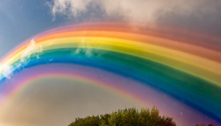beautiful rainbow backgroundsの素材
