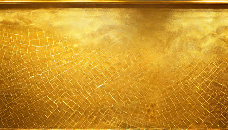 wall and floor gold yellow mosaic tilesの素材