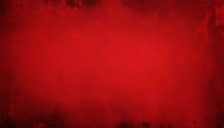 red background with grunge texture painted christmas red background with vintage textured black grungy border distressed old red antique paper or metal designの素材