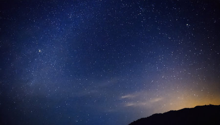 night sky stars backgroundの素材