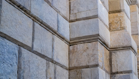 Detail of the walls of the Temple of Apollo in Didyma, Turkeyの素材