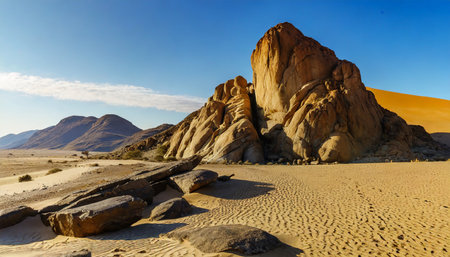 Desert landscape in the Namib-Naukluft National Park, Namibiaの素材
