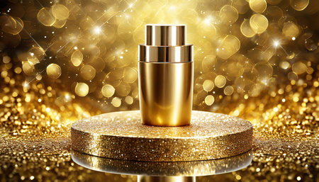 gold background for cosmetic productsの素材