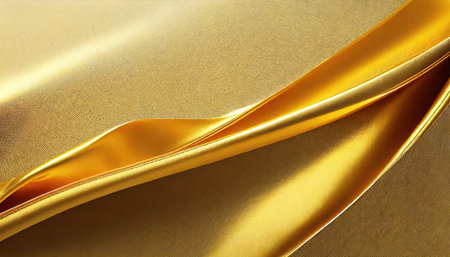 gold fabric texture background 3d illustrationの素材