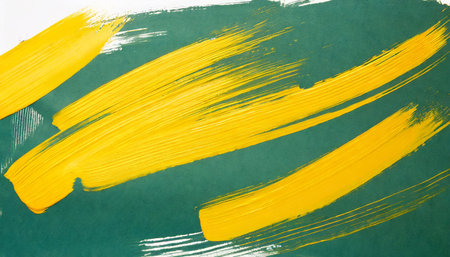 yellow paint brush strokesの素材