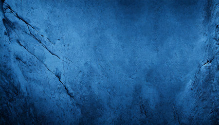 abstract blue background toned monochrome stone rock texture background web banner wide dark blue rough surface background with space for design panoramicの素材