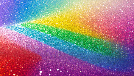 classic rainbow glitter background selective focus and stylish design elementの素材