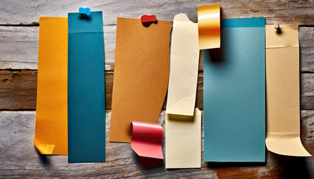 note paper piece label vintage grunge tape label ripped tag message adhesive tape color colorful card sign business officeの素材