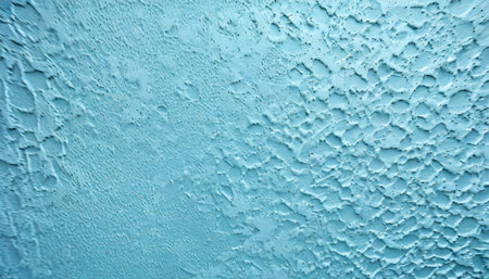 decorative plaster of light blue color with small pimples wall surfaceの素材