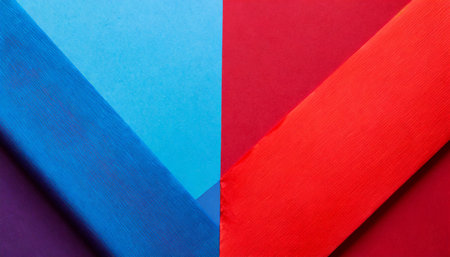a beautiful combination of two colors of red and blue on one backgroundの素材