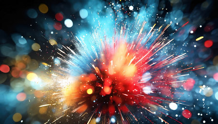 abstract blurry explosion backgroundの素材