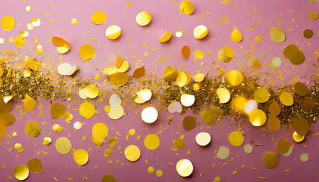 golden confettiの素材