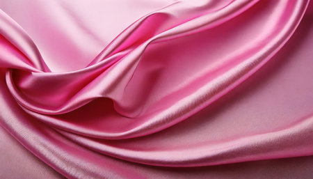draped pink silk backgroundの素材