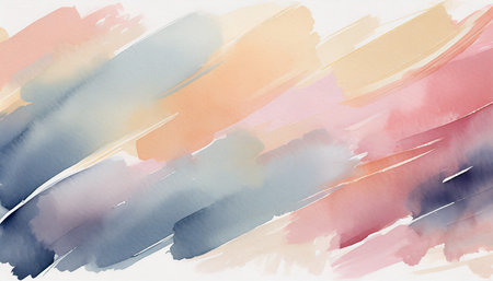 pastel brush stroke hand painted illustration watercolor background paintedの素材
