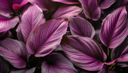 leaves of spathiphyllum cannifolium abstract dark purple texture nature background tropical leafの素材