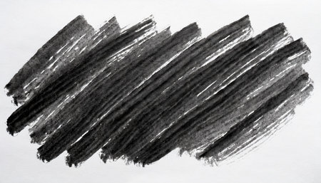 black marker paint texture on white backgroundの素材