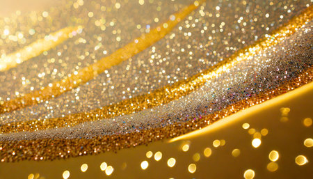 brilliant texture glitter on a gold background glitter on a gold texture light background with glitterの素材