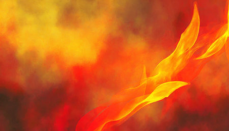fire and flames background hot fiery orange and red yellow colors danger concept illustration cool artsy background designの素材