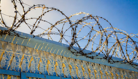 barbed wire onの素材