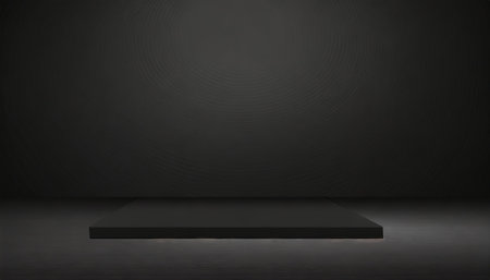 simple black realistic background for product or text backdrop designの素材