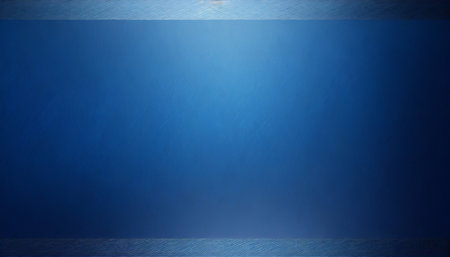 blue background banner with metal texture design and soft center lightingの素材