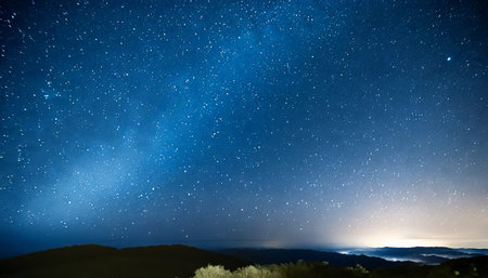 night sky with stars texture of blue sky with stars overlight and noise techniquesの素材