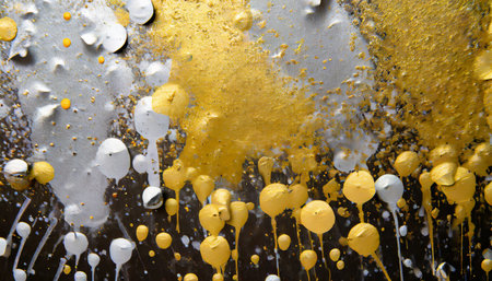 gold and silver paint splat object backgroundの素材