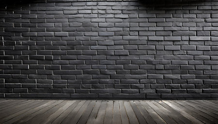 black brick wall backgroundの素材