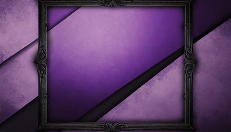 abstract purple background with black frame design and elegant sの素材
