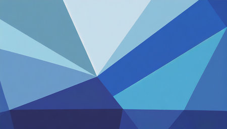 polygon background two color light blue and blueの素材