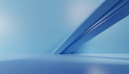 blue glossy light blue background creative design 3d illustrationの素材