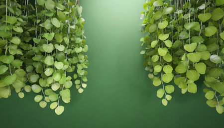 group of dichondra creeper plants on background 3d renderの素材