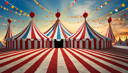 circus tent backgroundの素材