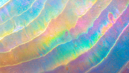 abstract pastel rainbow iridescent pearlescent texture backgroundの素材