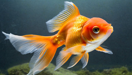 goldfish on background fileの素材
